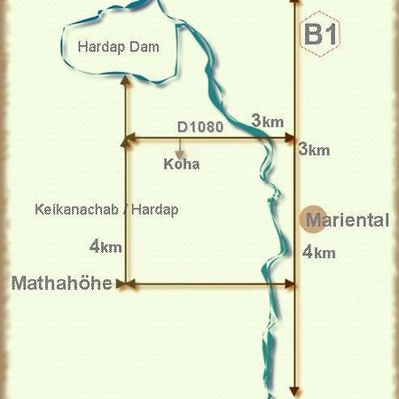 Koha Guesthouse Mariental Exteriér fotografie