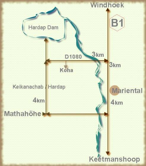 Koha Guesthouse Mariental Exteriér fotografie